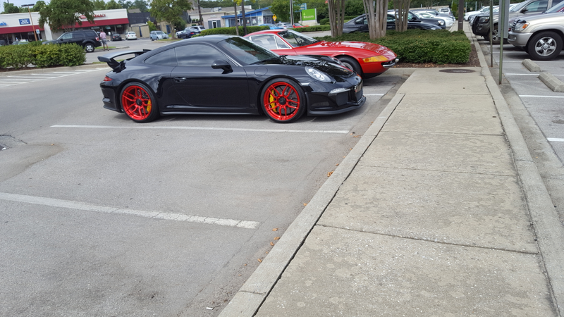 Yes, that’s the GT3 from cars and coffee and the Ferrari from the first pic.